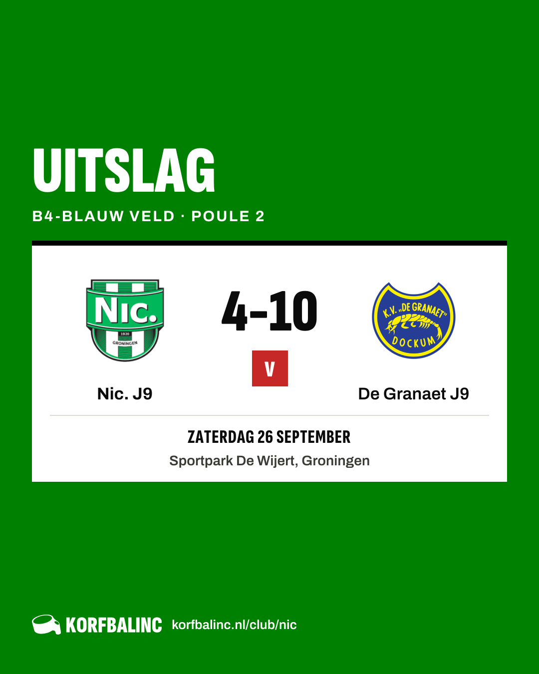 Nic. J9 - De Granaet J9