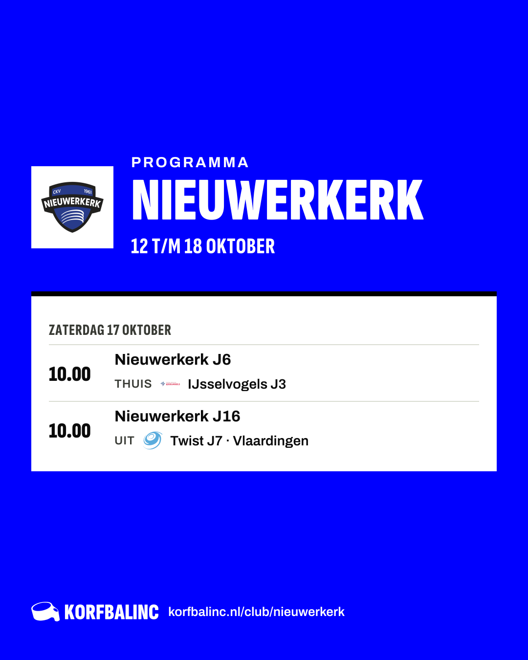 Programma Nieuwerkerk