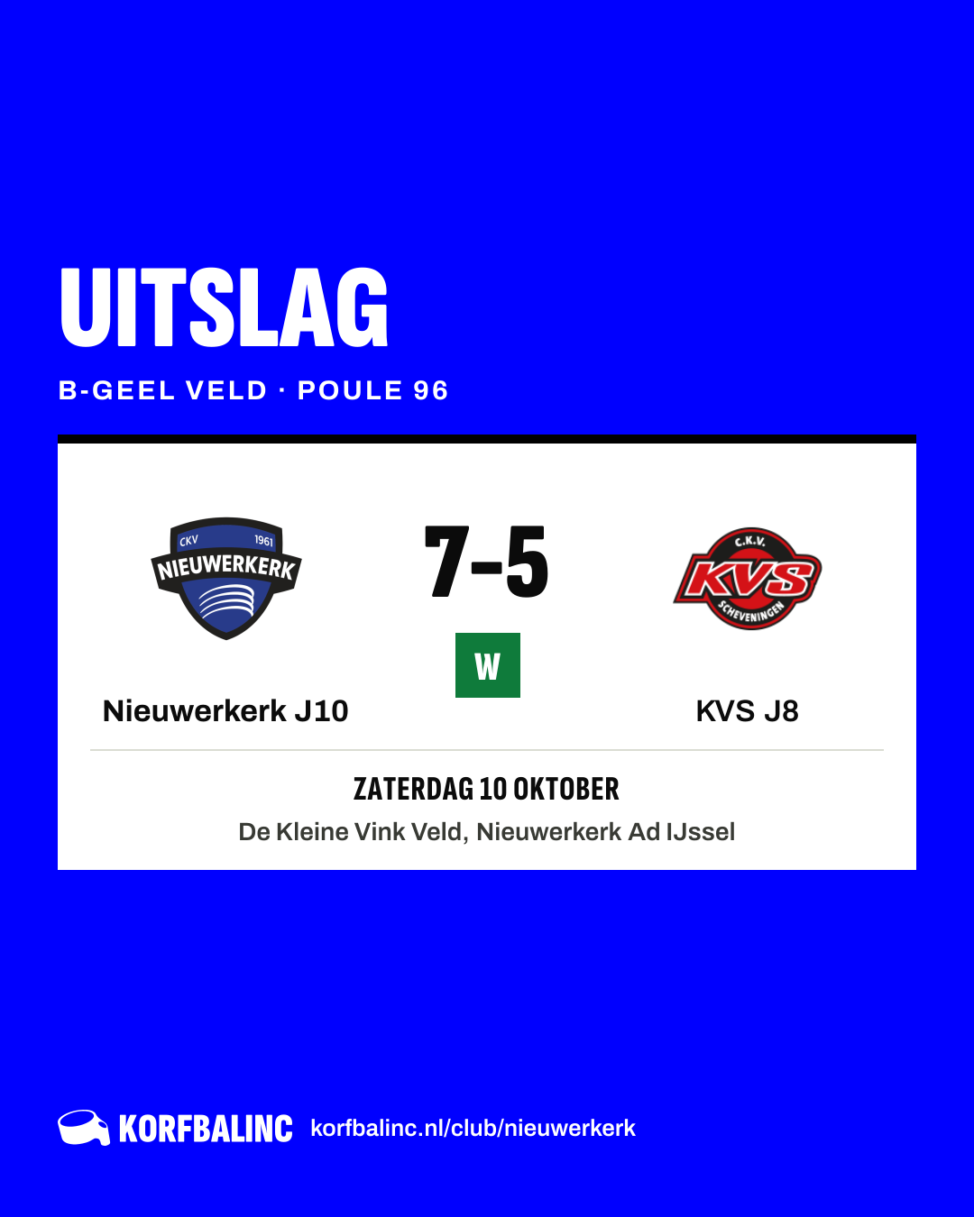 Nieuwerkerk J10 - KVS J8