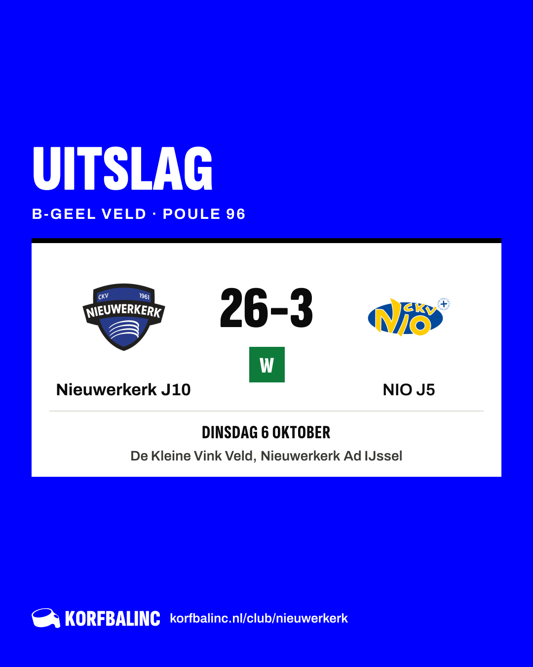Nieuwerkerk J10 - NIO J5
