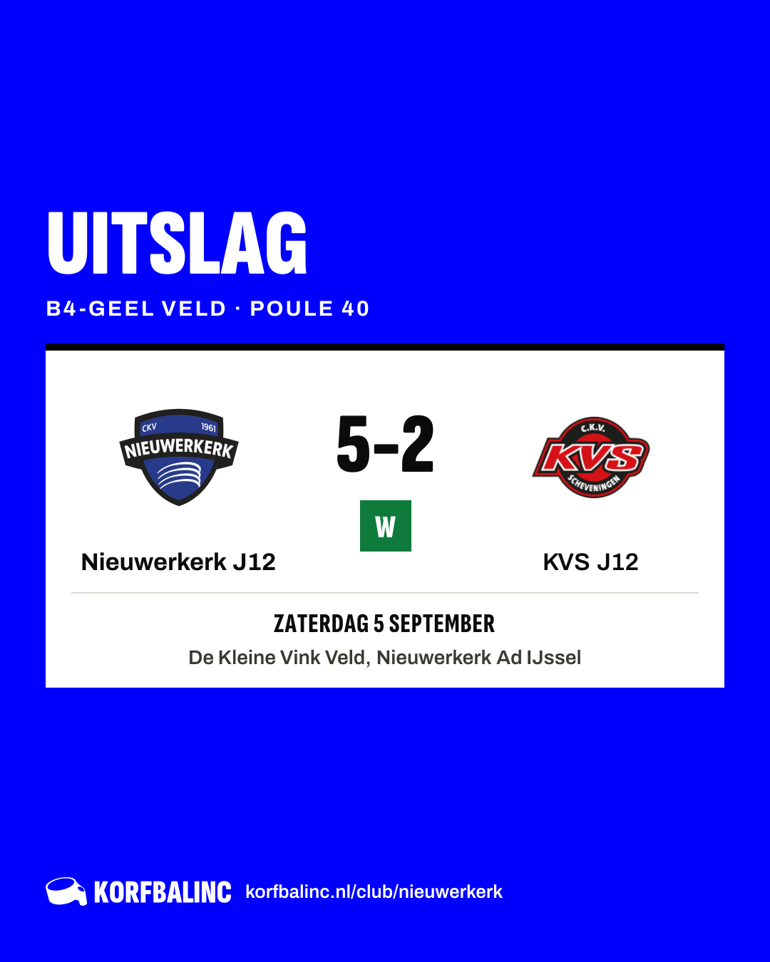 Nieuwerkerk J12 - KVS J12