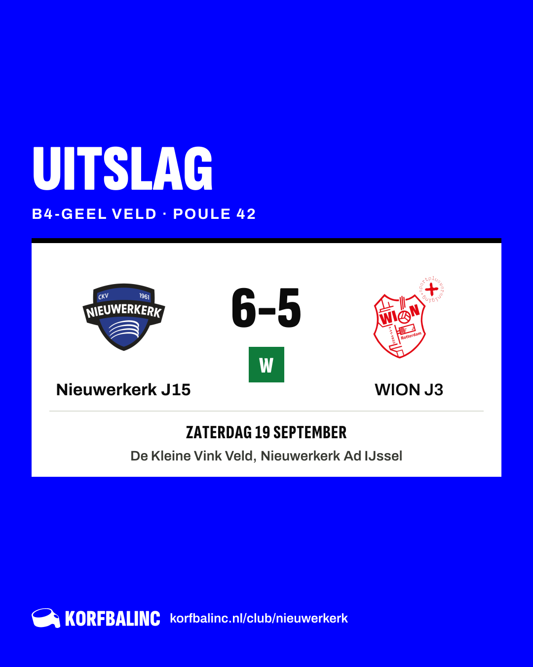 Nieuwerkerk J15 - WION J3