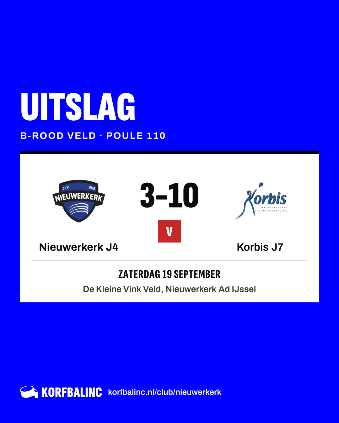 Nieuwerkerk J4 - Korbis J7