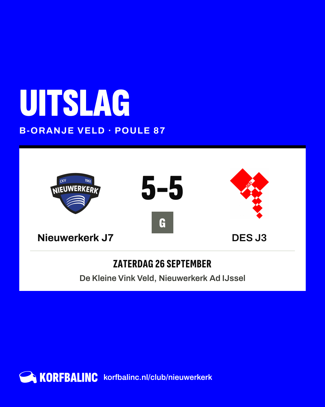 Nieuwerkerk J7 - DES J3