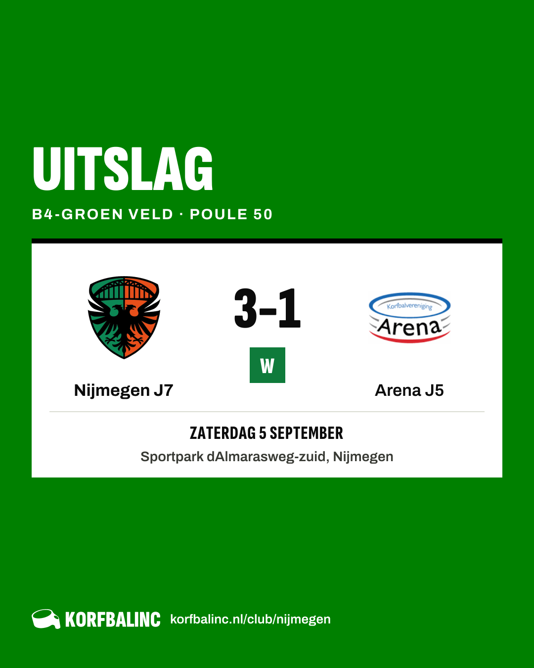Nijmegen J7 - Arena J5