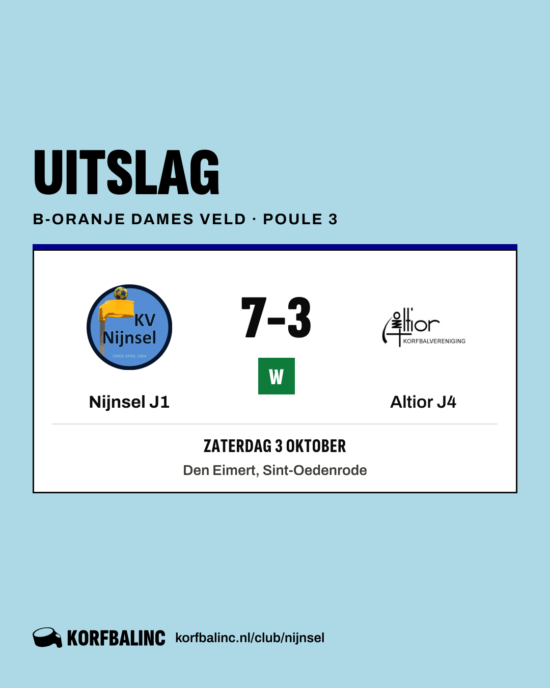 Nijnsel J1 - Altior J4