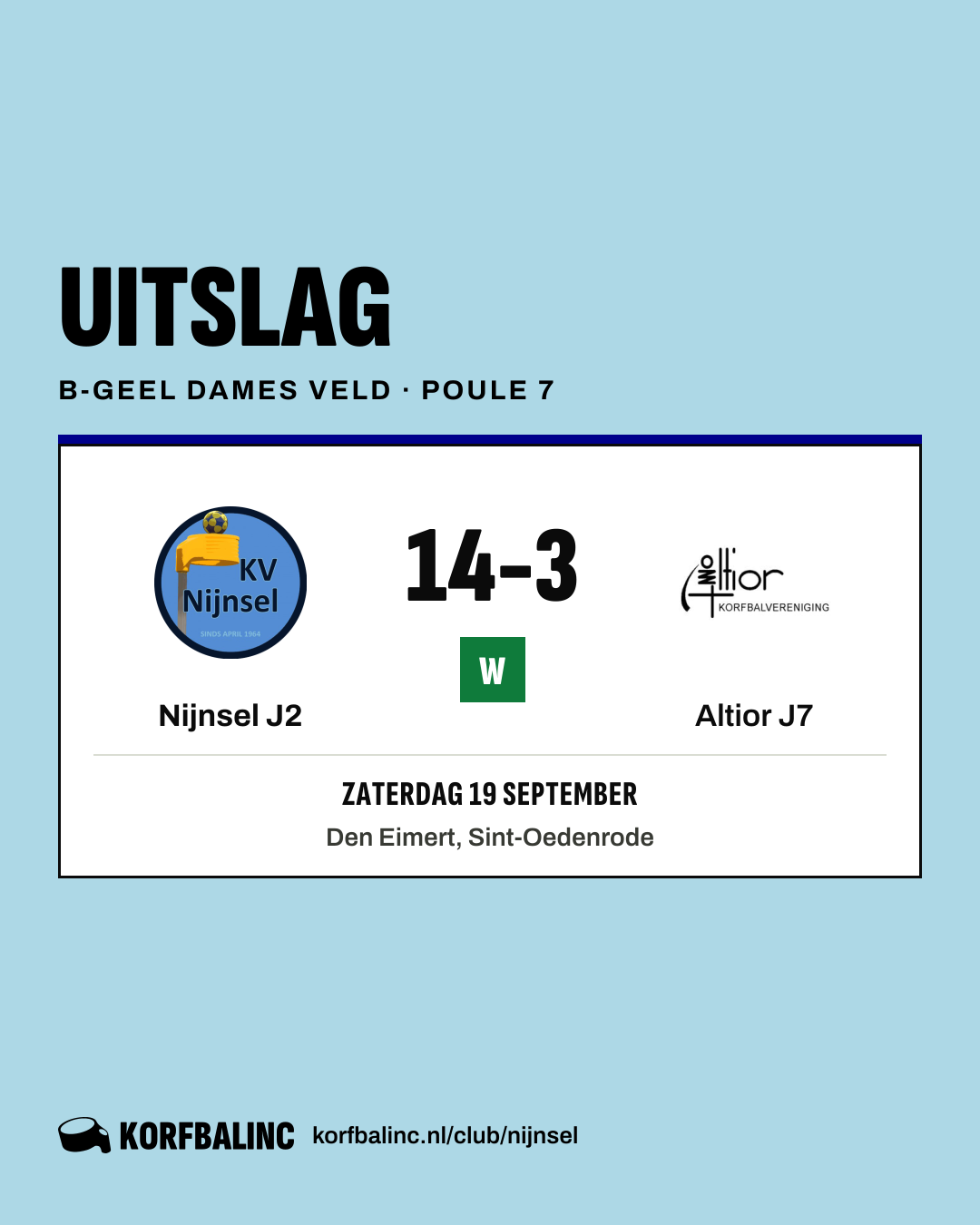 Nijnsel J2 - Altior J7