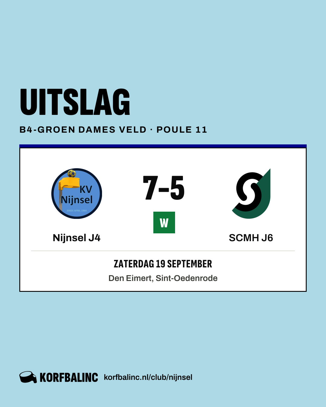 Nijnsel J4 - SCMH J6