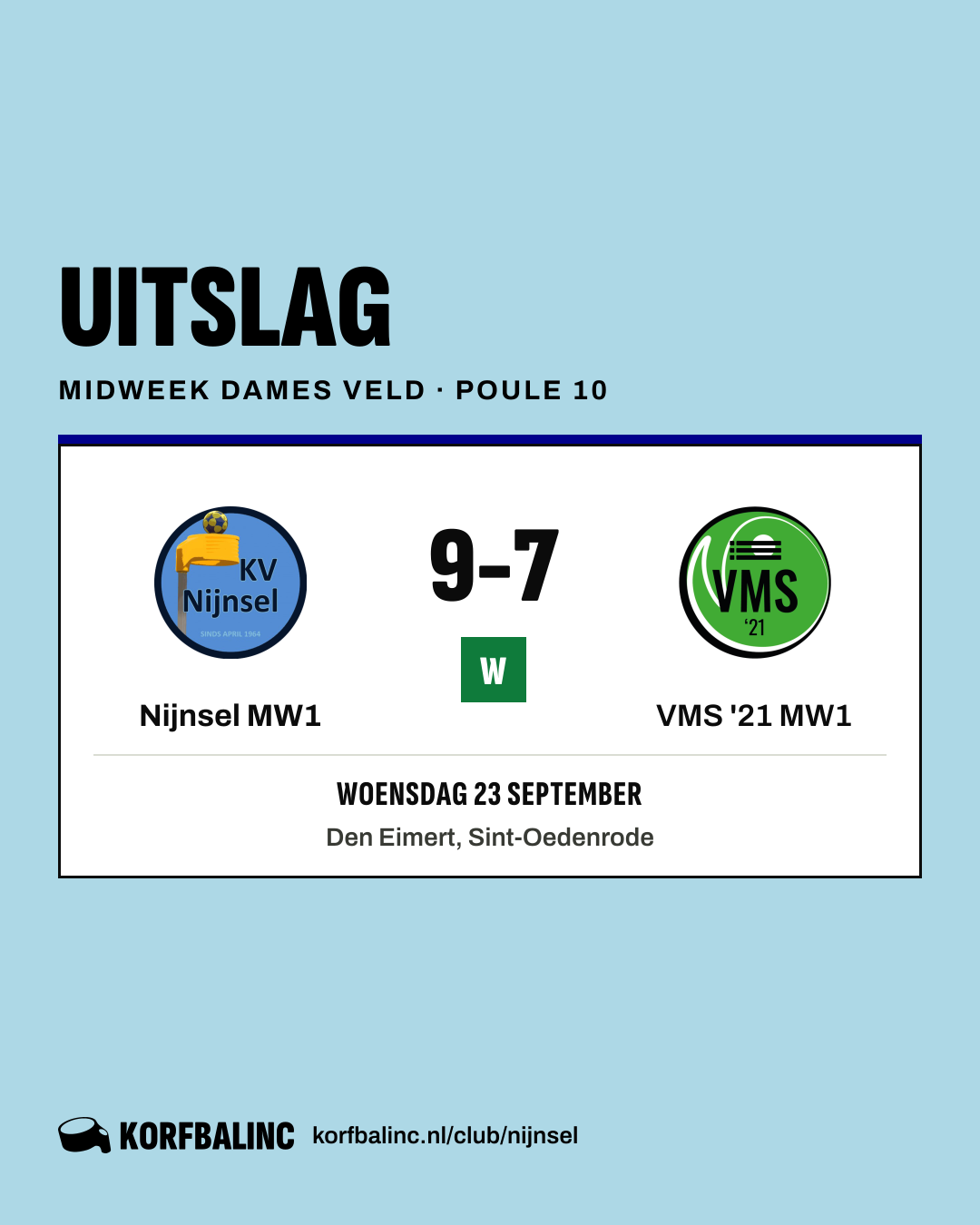 Nijnsel MW1 - VMS '21 MW1