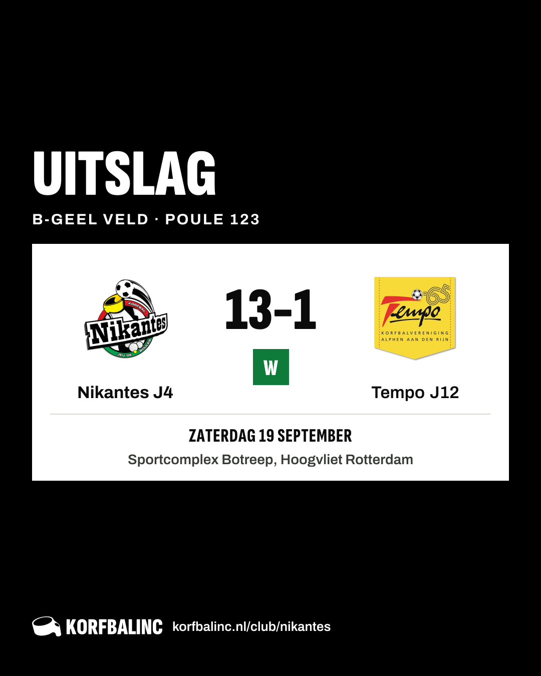 Nikantes J4 - Tempo J12