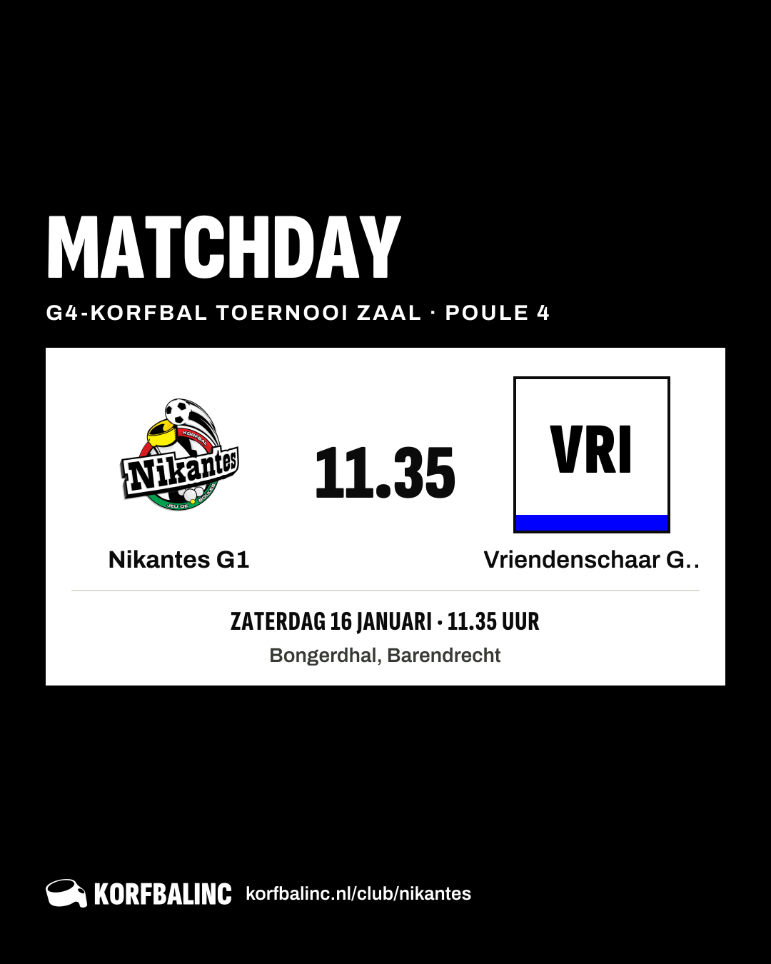 Nikantes G1 - Vriendenschaar G1
