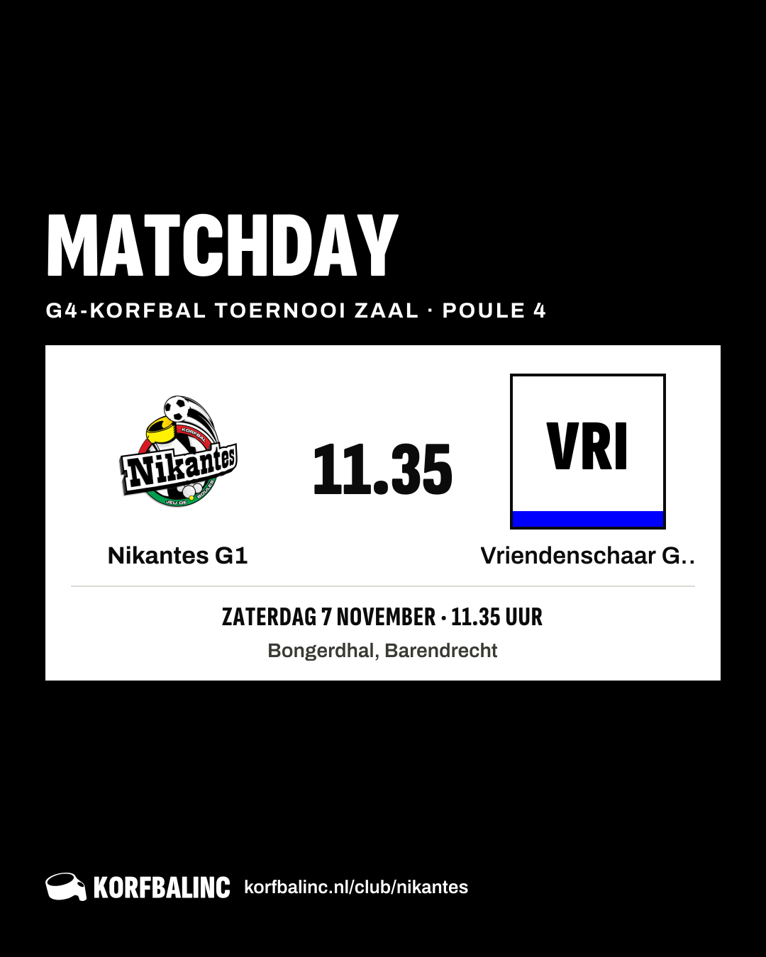 Nikantes G1 - Vriendenschaar G1