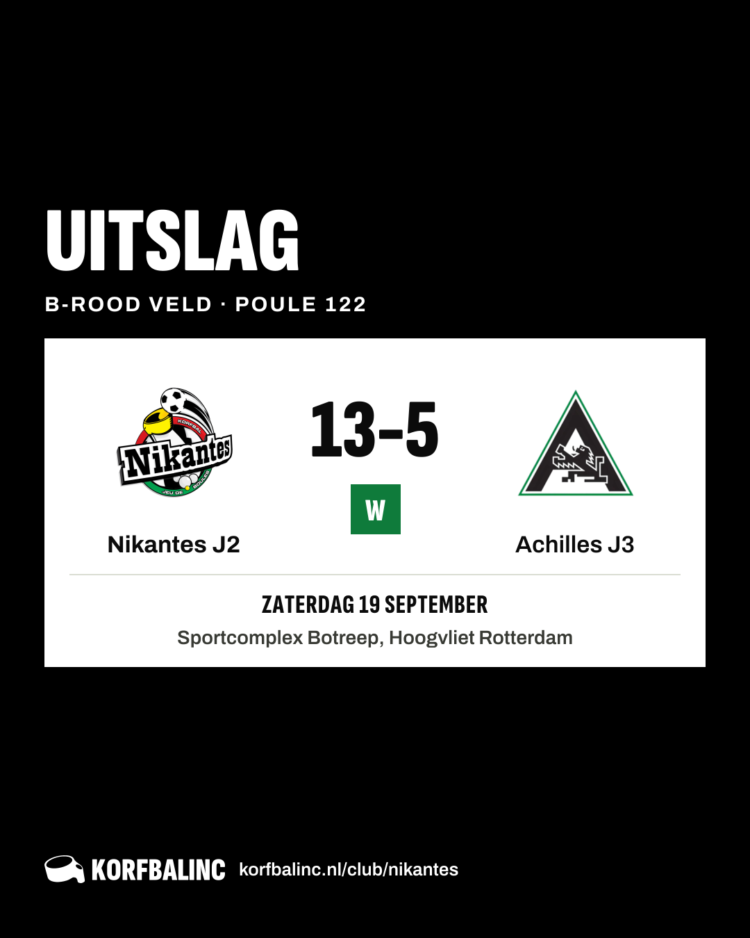 Nikantes J2 - Achilles J3
