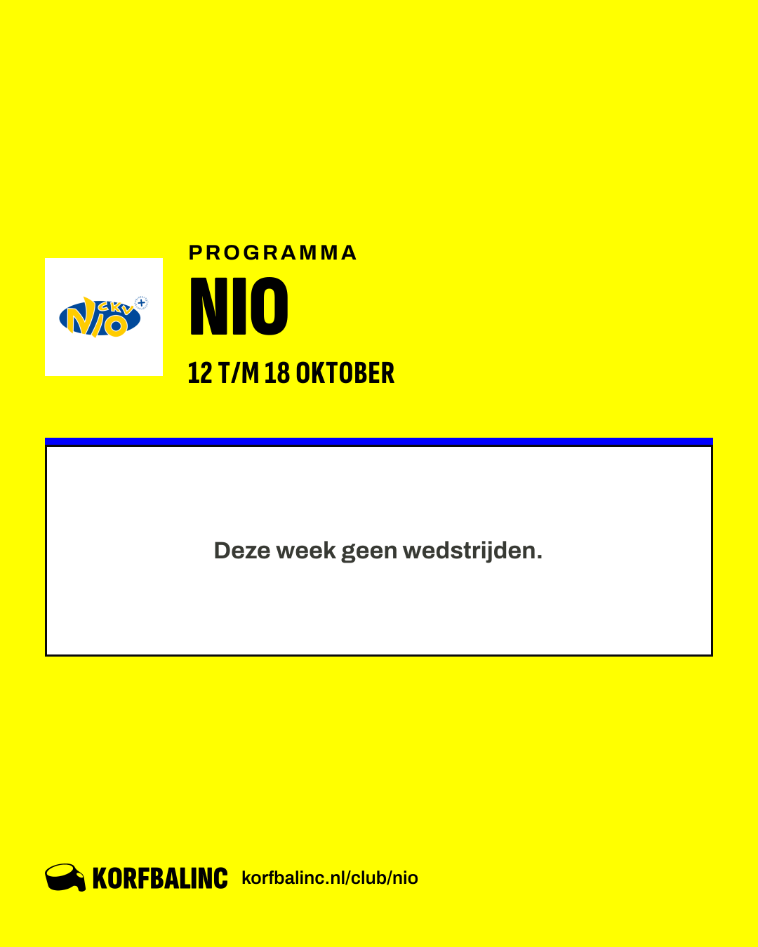 Uitslagen NIO