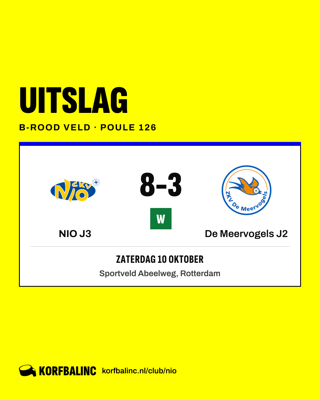 NIO J3 - De Meervogels J2