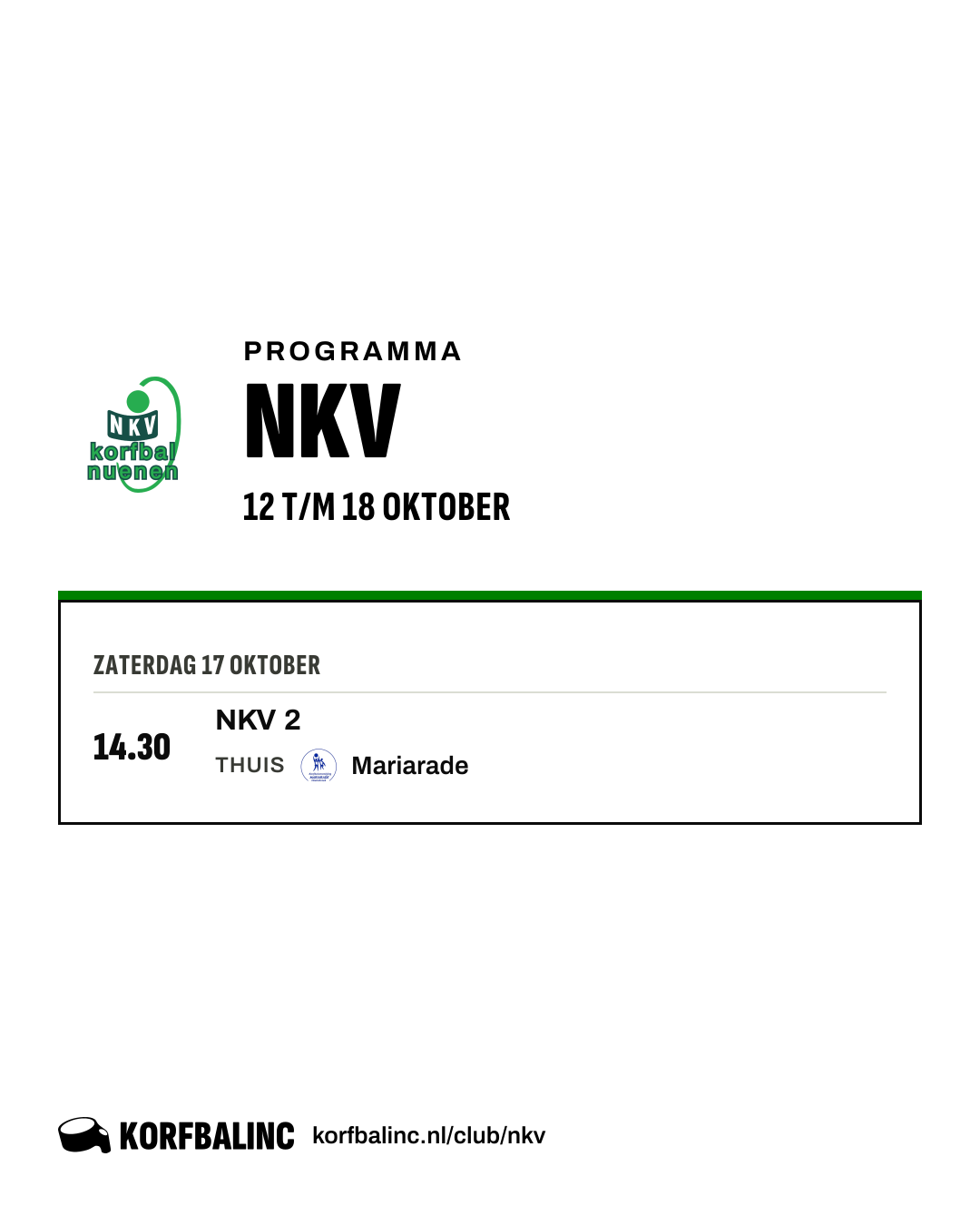 Uitslagen NKV