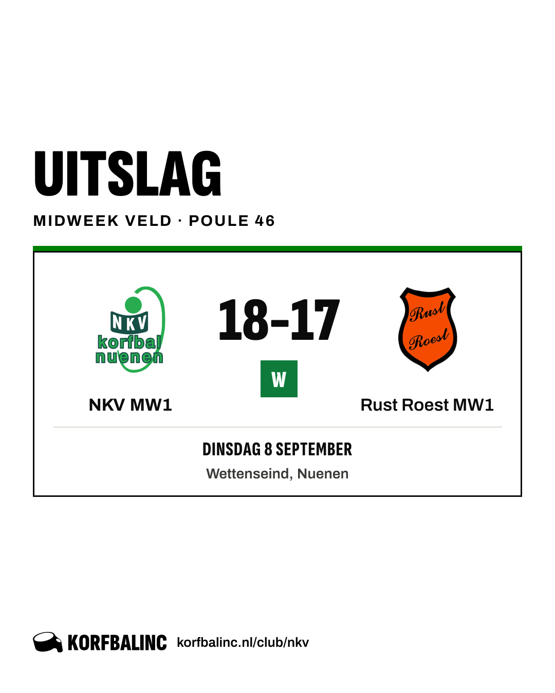 NKV MW1 - Rust Roest MW1