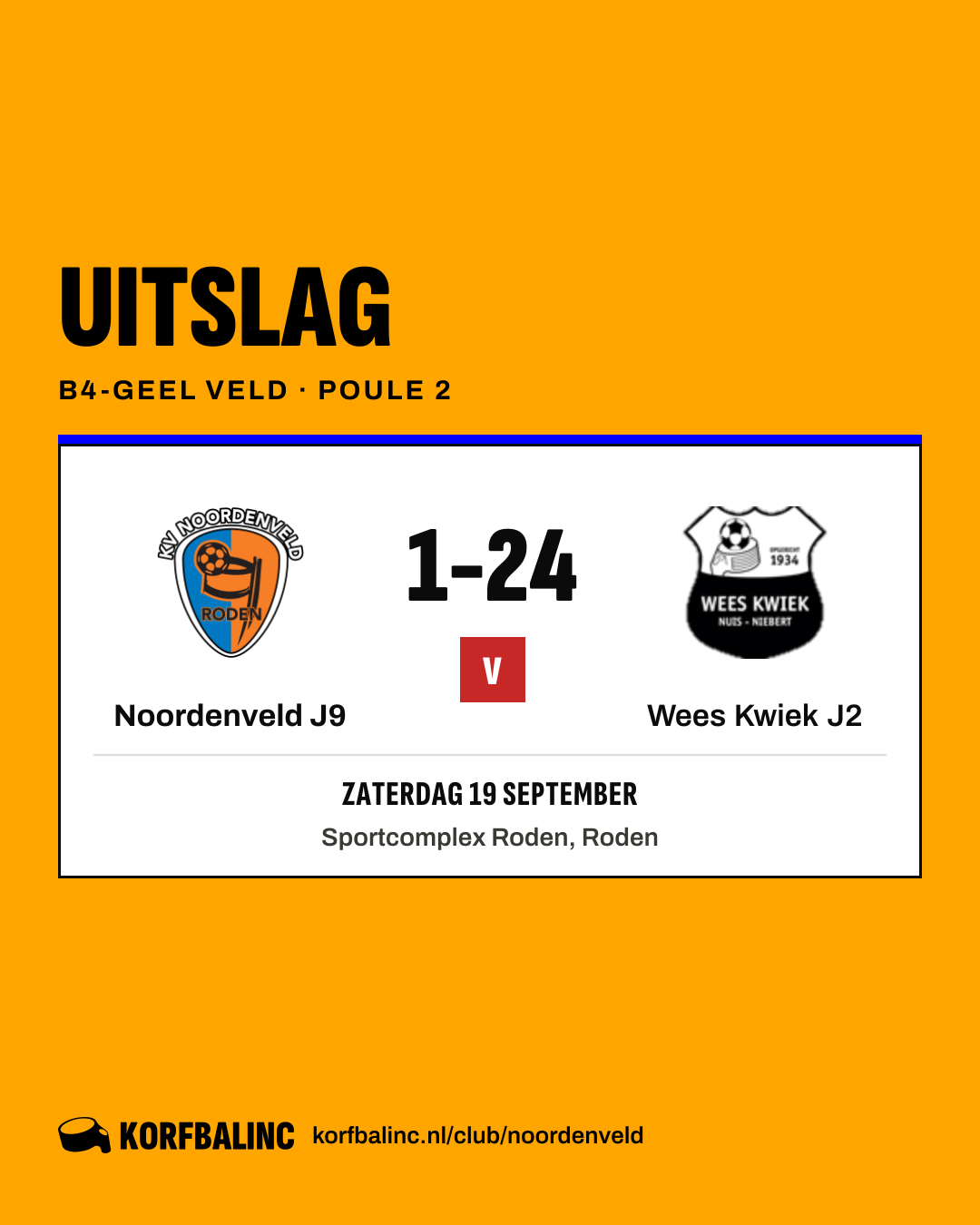 Noordenveld J9 - Wees Kwiek J2