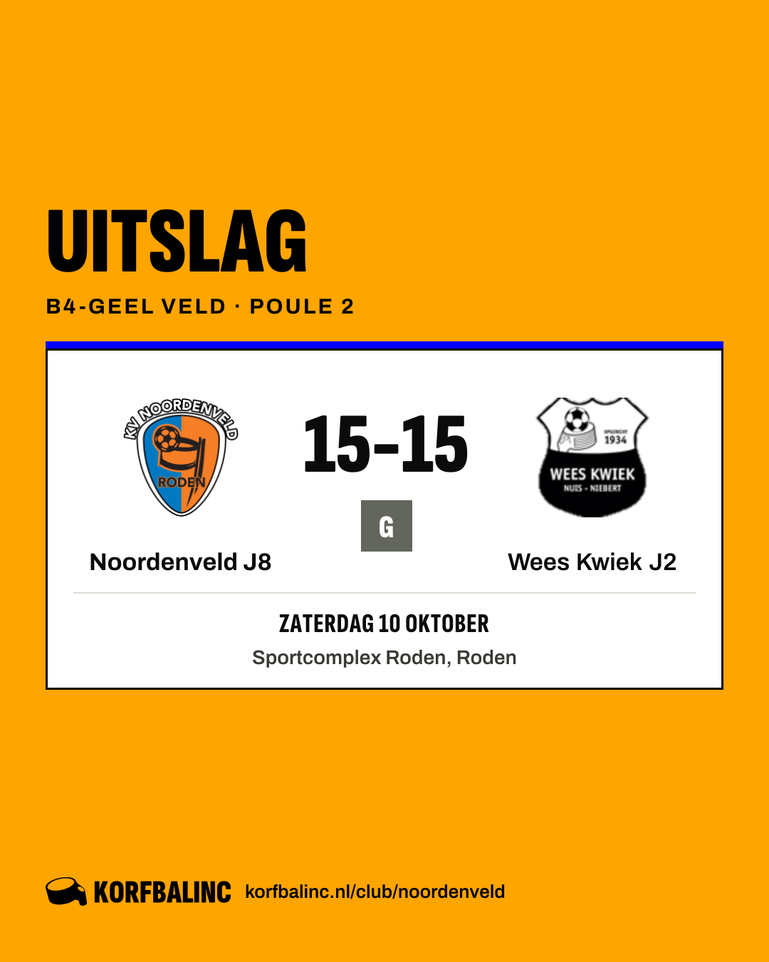 Noordenveld J8 - Wees Kwiek J2