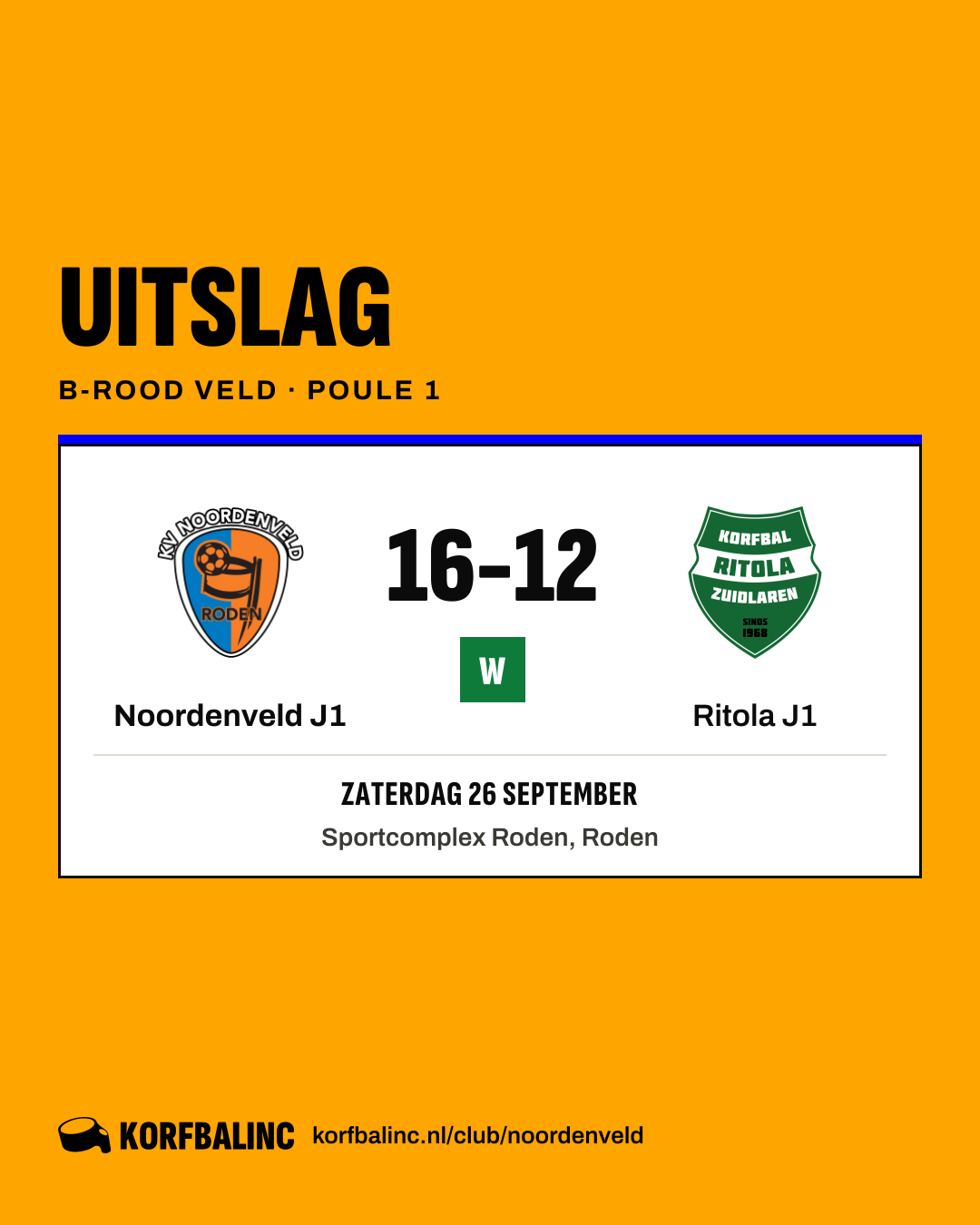 Noordenveld J1 - Ritola J1
