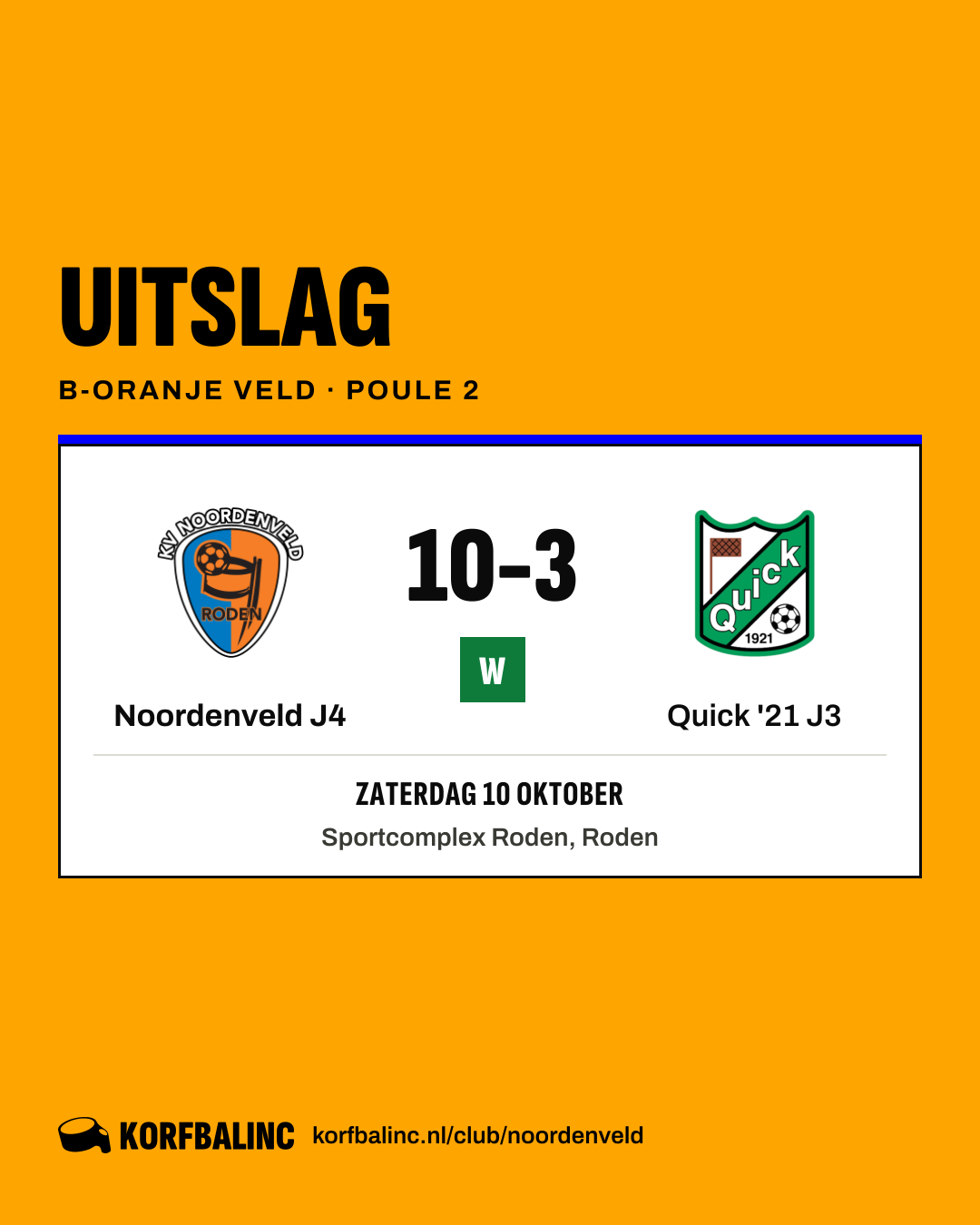 Noordenveld J4 - Quick '21 J3