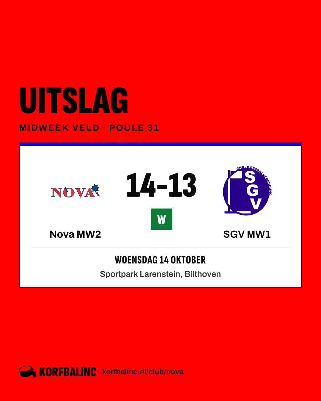 Nova MW2 - SGV MW1