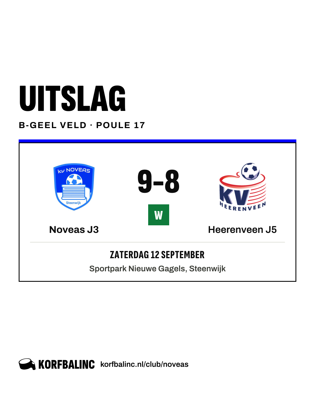Noveas J3 - Heerenveen J5