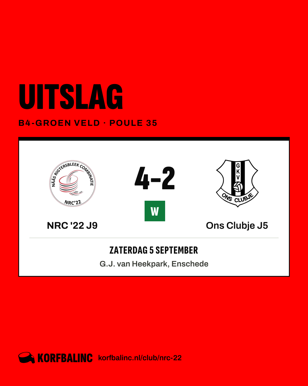 NRC '22 J9 - Ons Clubje J5