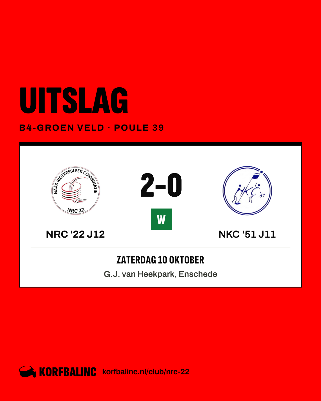 NRC '22 J12 - NKC '51 J11