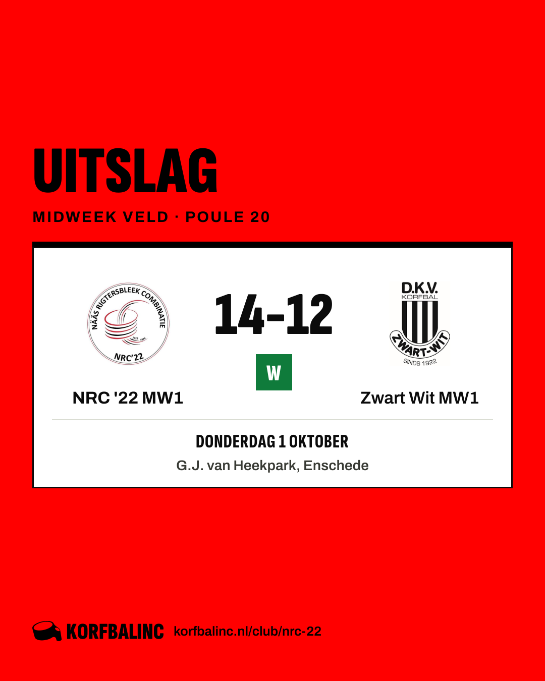 NRC '22 MW1 - Zwart Wit MW1