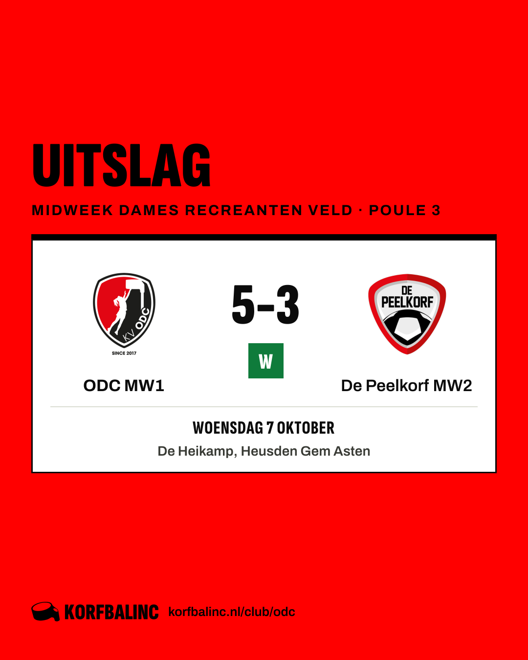 ODC MW1 - De Peelkorf MW2