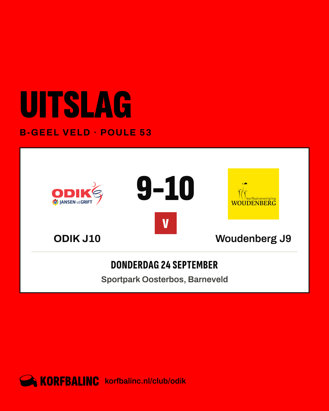 ODIK J10 - Woudenberg J9