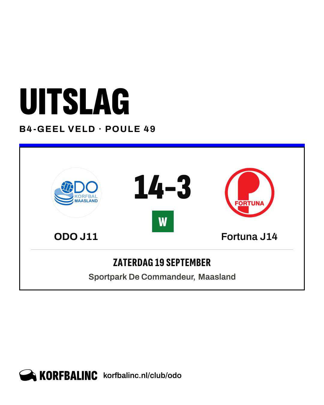ODO J11 - Fortuna J14
