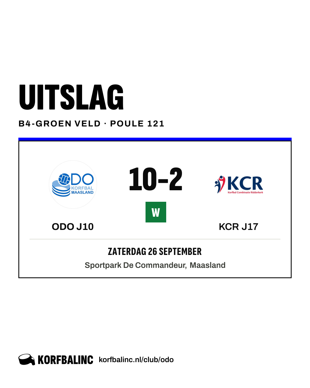ODO J10 - KCR J17