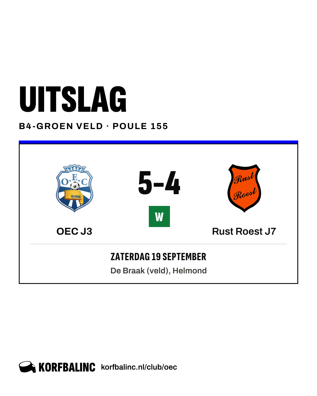 OEC J3 - Rust Roest J7