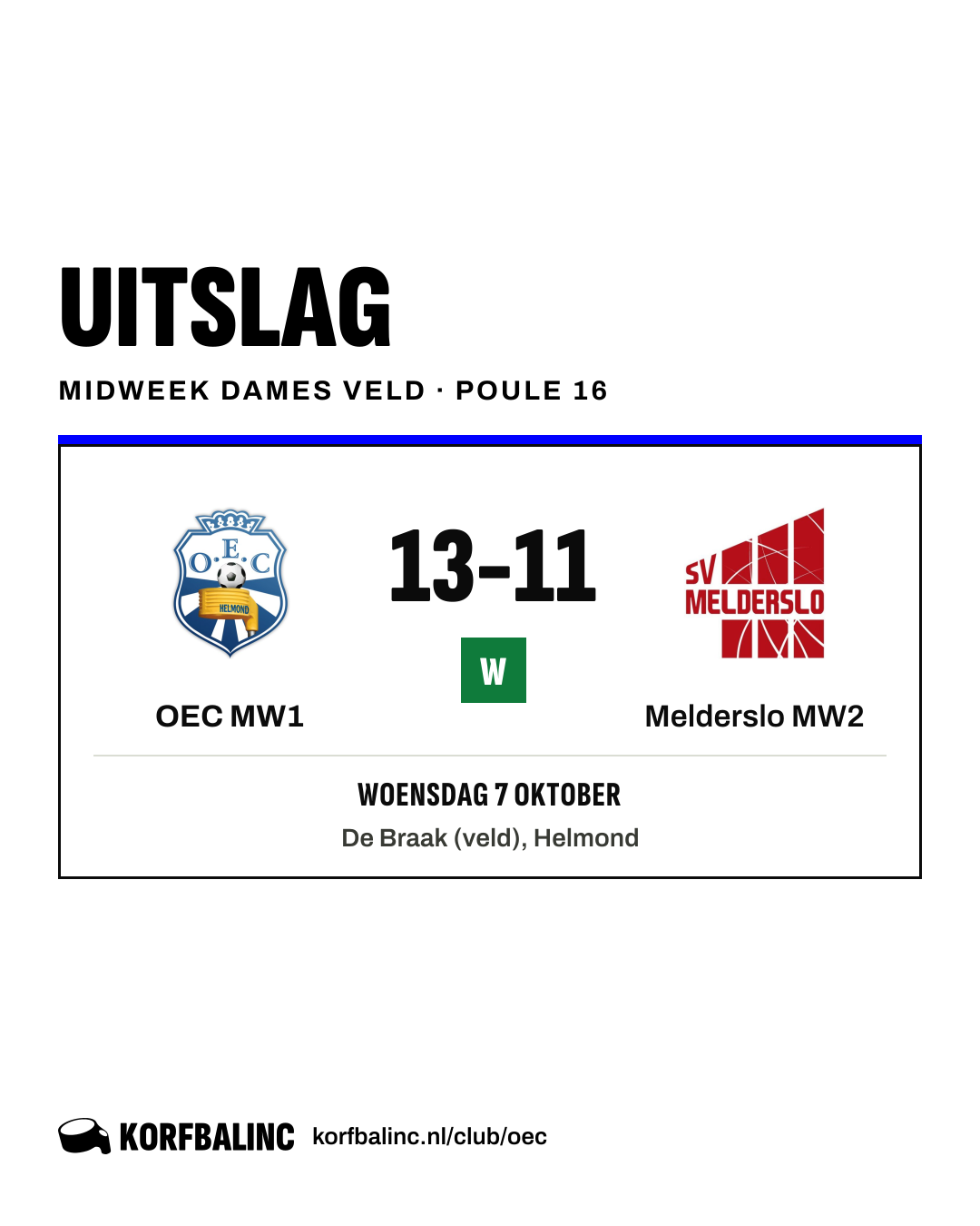 OEC MW1 - Melderslo MW2