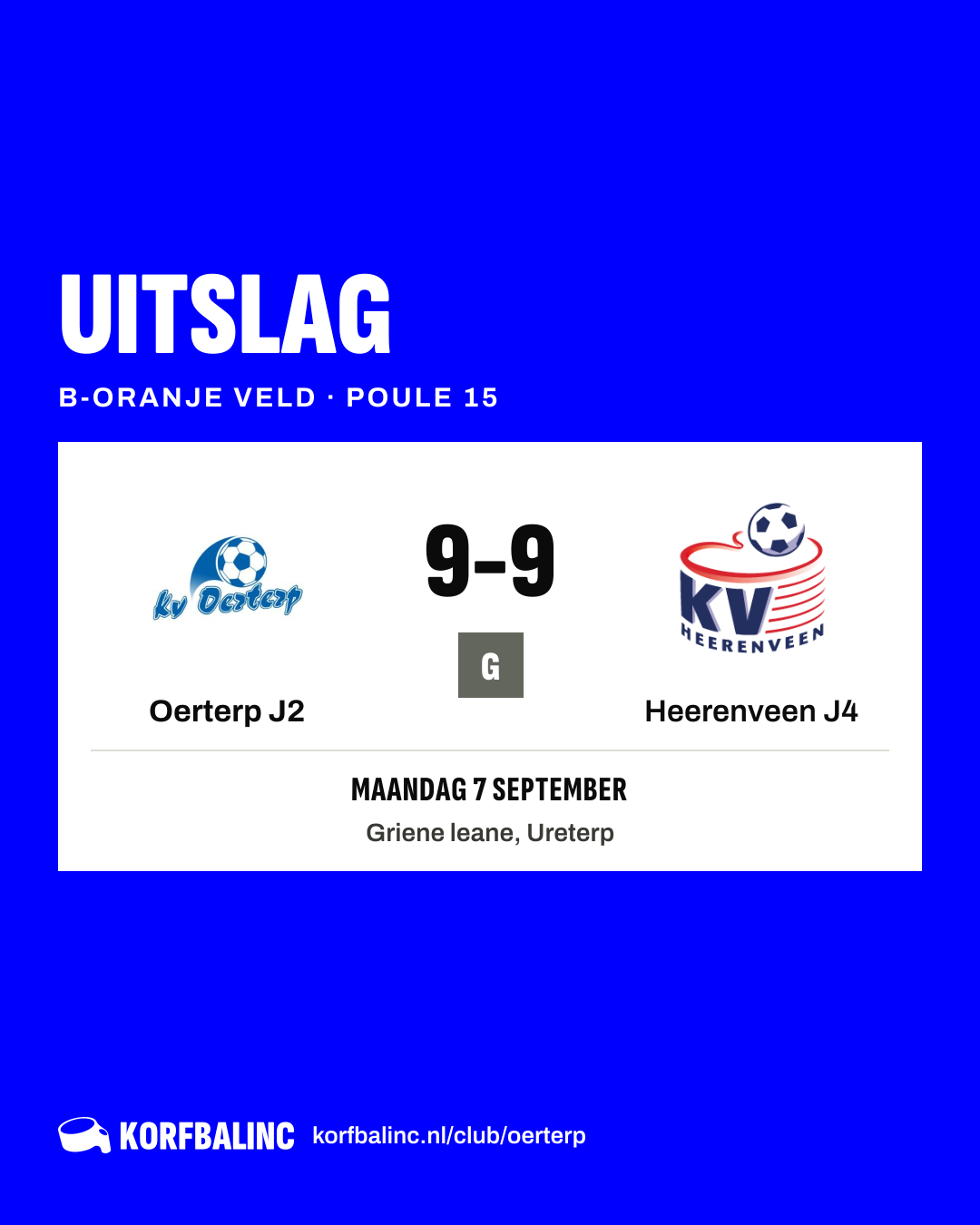 Oerterp J2 - Heerenveen J4