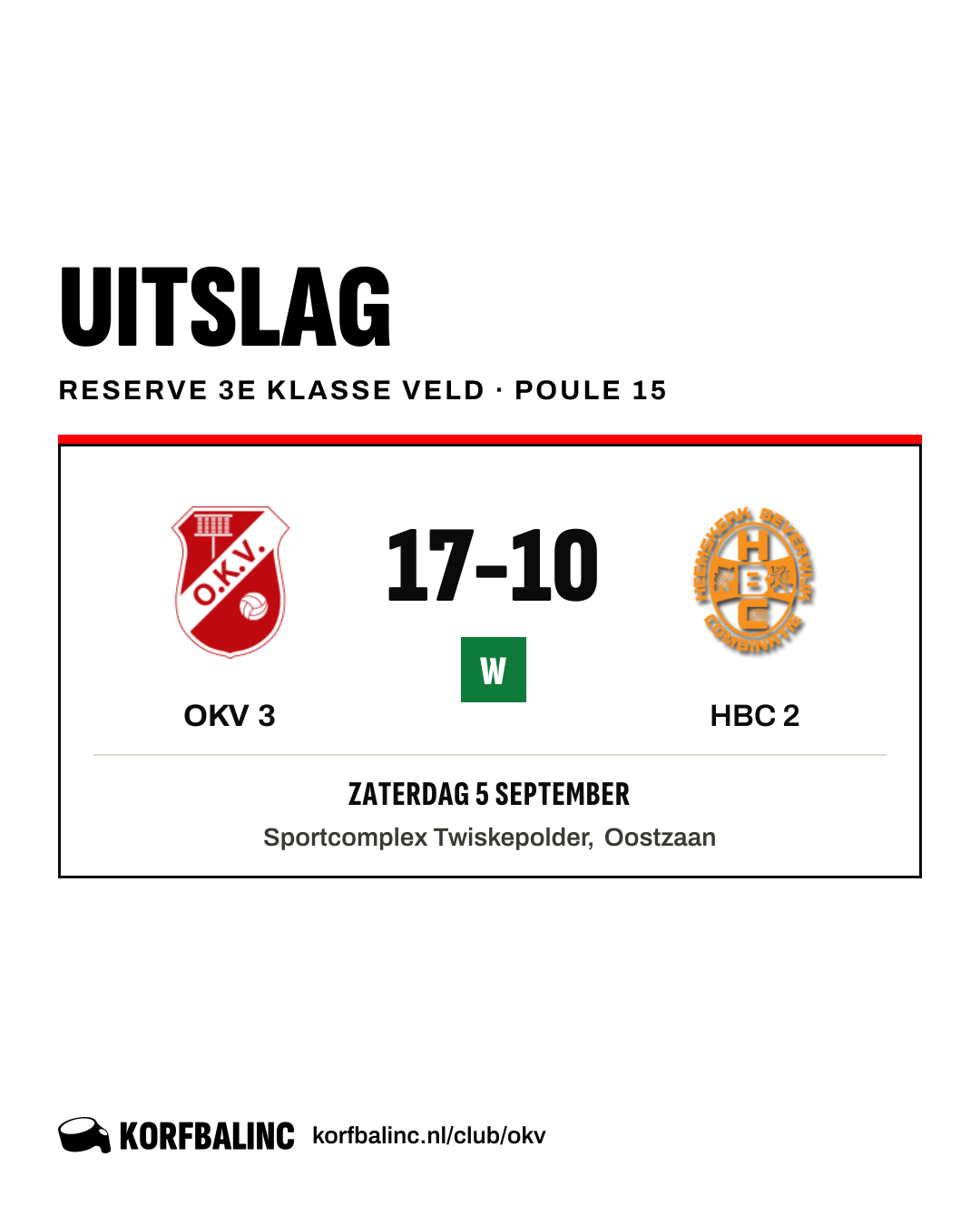 OKV 3 - HBC 2