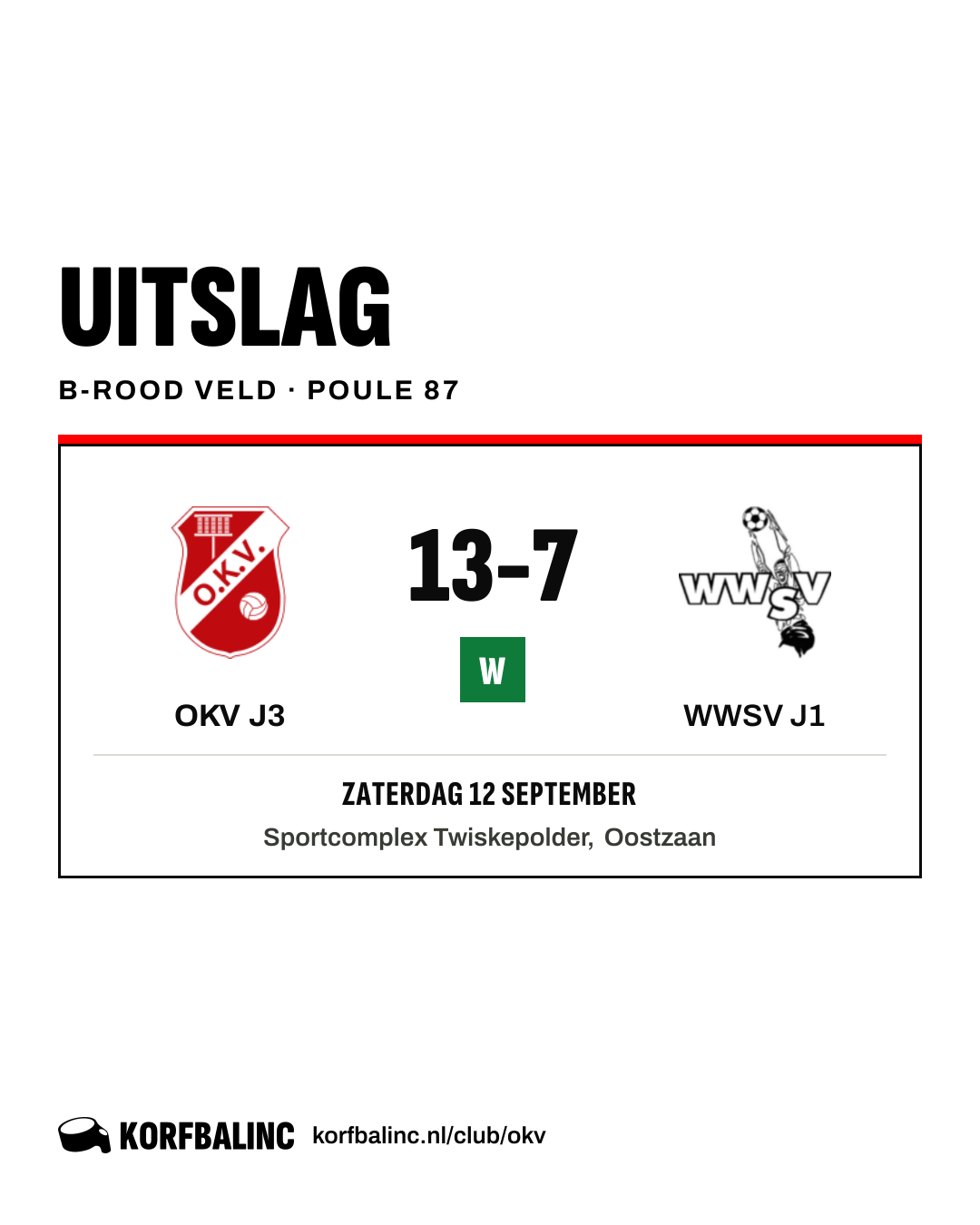 OKV J3 - WWSV J1