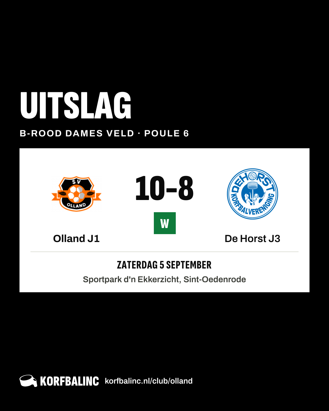 Olland J1 - De Horst J3