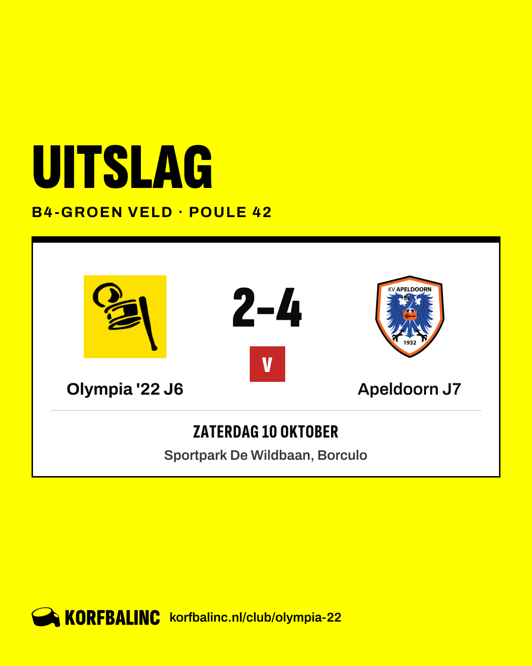Olympia '22 J6 - Apeldoorn J7
