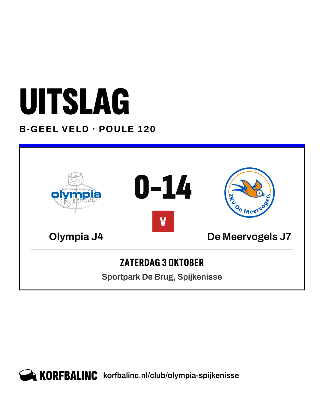 Olympia J4 - De Meervogels J7