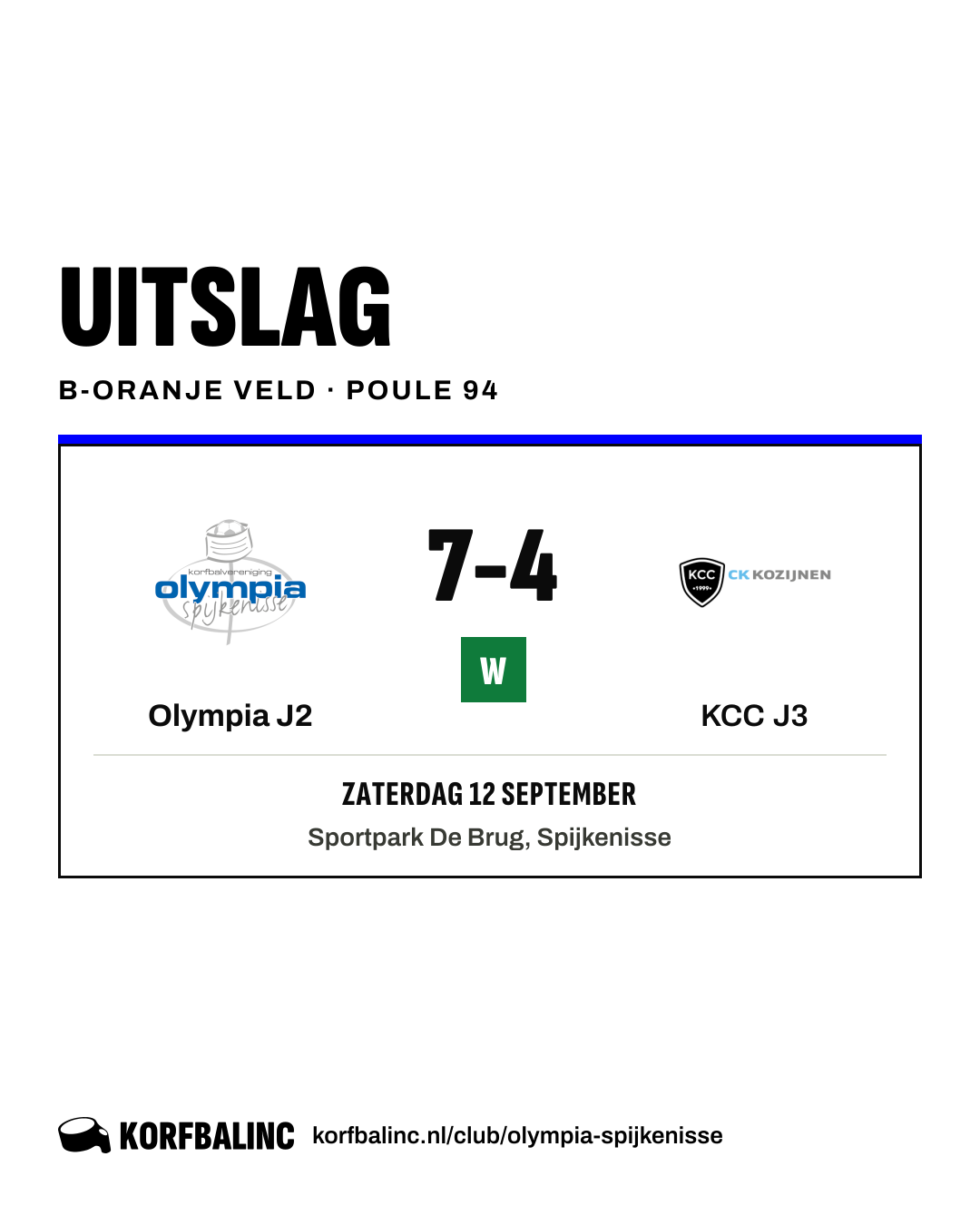 Olympia J2 - KCC J3
