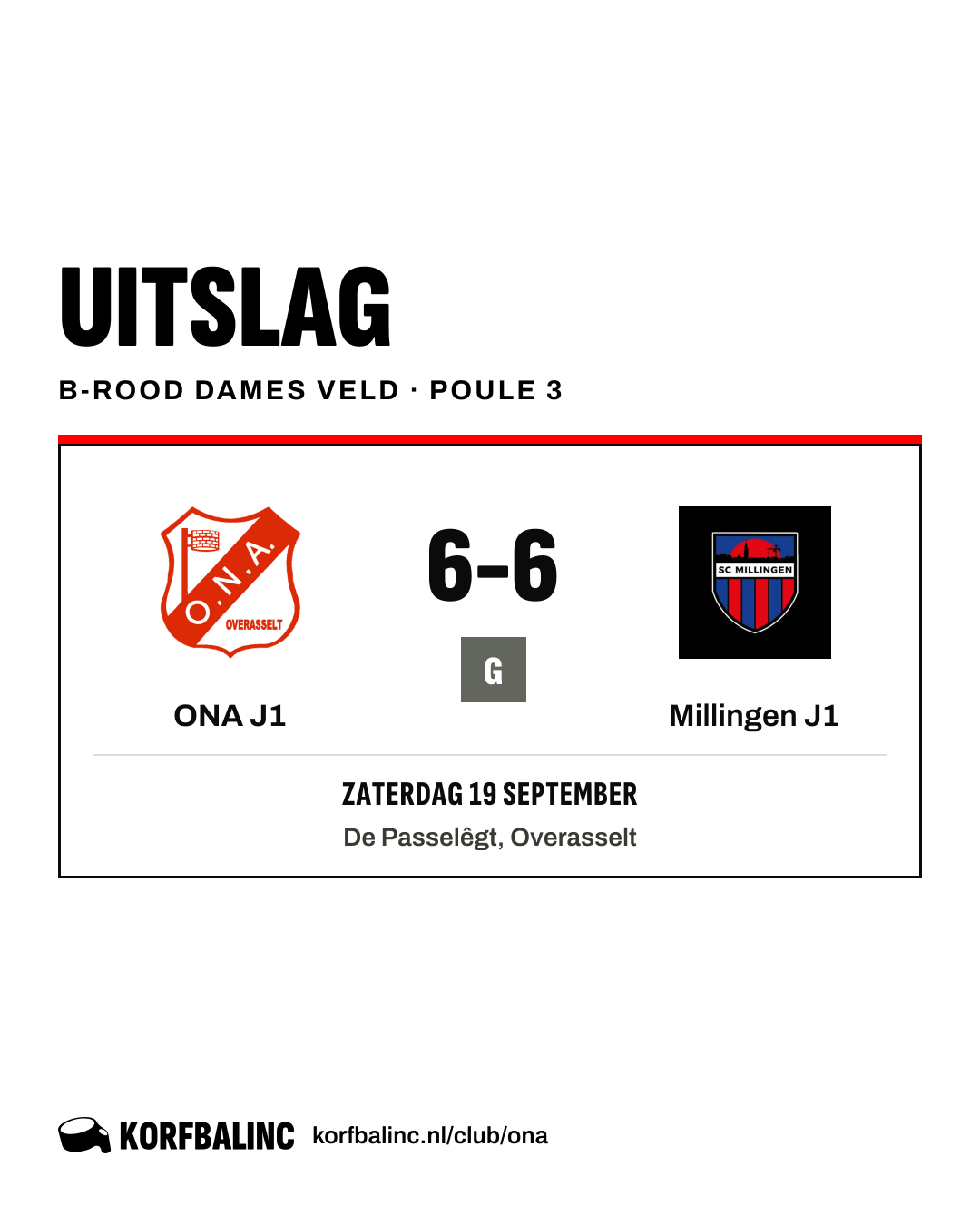 ONA J1 - Millingen J1