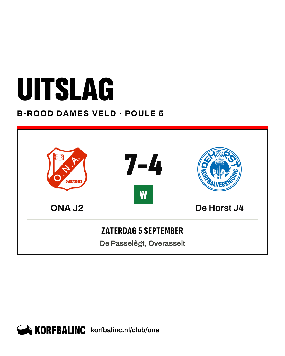 ONA J2 - De Horst J4