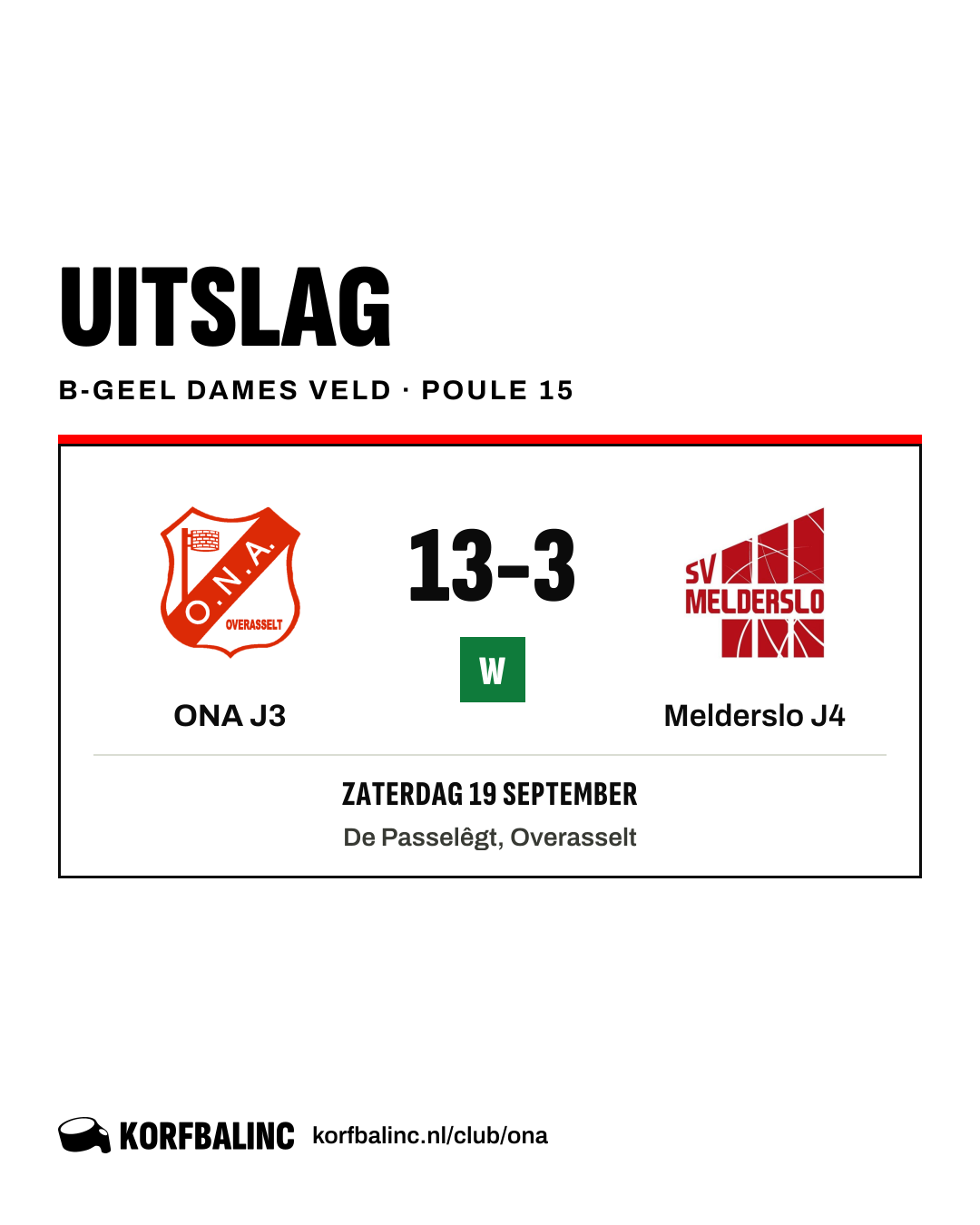 ONA J3 - Melderslo J4