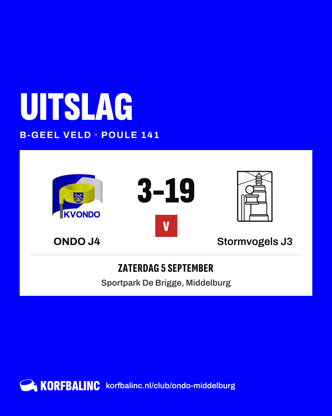 ONDO J4 - Stormvogels J3