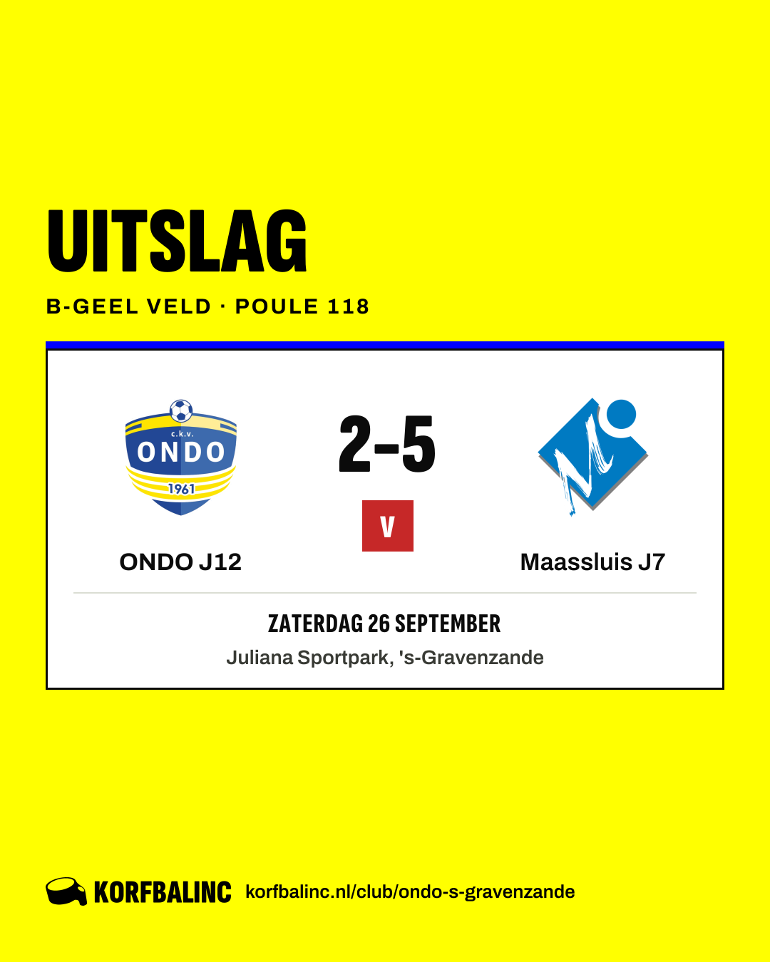 ONDO J12 - Maassluis J7