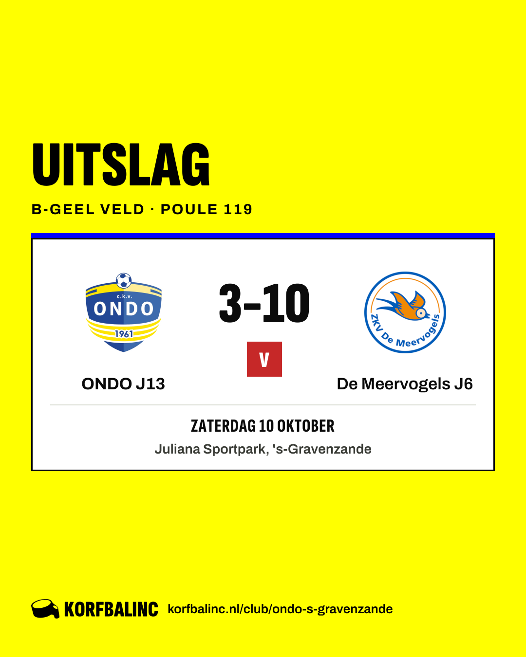 ONDO J13 - De Meervogels J6
