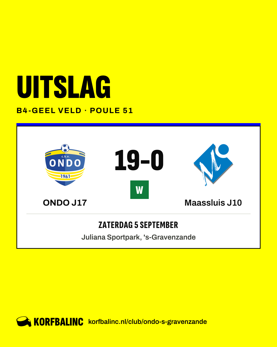 ONDO J17 - Maassluis J10